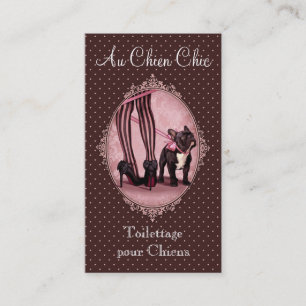 Attached to my French Bouledogue Business Card