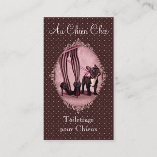 Attached to my French Bouledogue Business Card