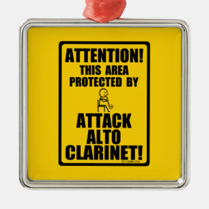 Attack Alto Clarinet Metal Ornament