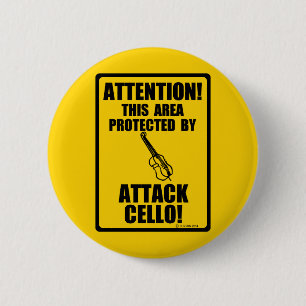 Attack Cello 6 Cm Round Badge