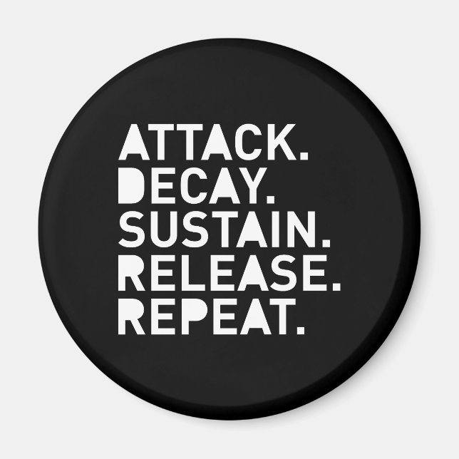 Attack Decay Sustain Release Repeat Magnet (Front)