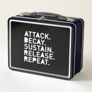 Attack Decay Sustain Release Repeat Metal Lunch Box