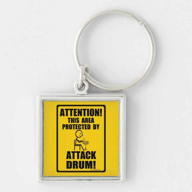Attack Drum Key Ring (Front)