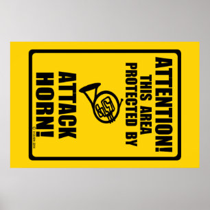 Attack Horn Poster