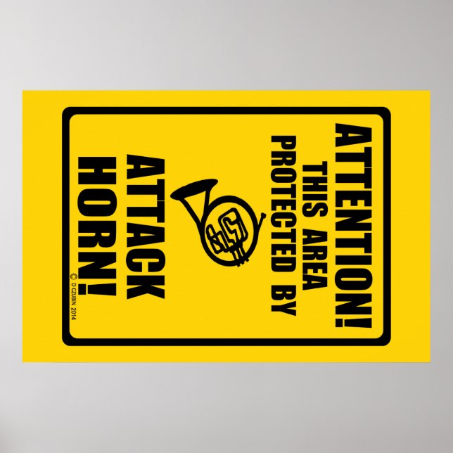 Attack Horn Poster (Front)