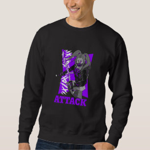 attack mafia street woman fighting sweatshirt