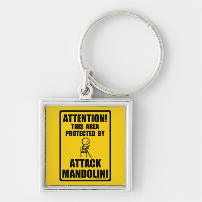 Attack Mandolin Key Ring (Front)