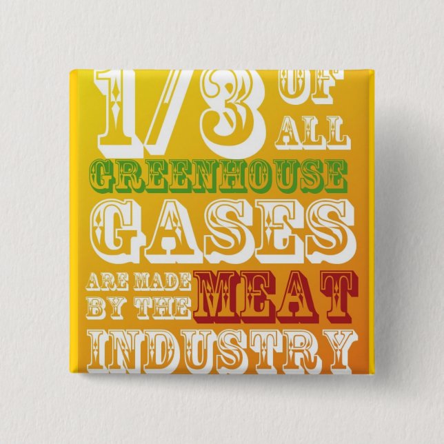 Attack Meat! 15 Cm Square Badge (Front)