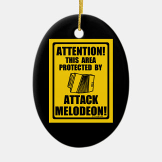 Attack Melodeon Ceramic Ornament
