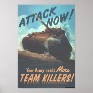 Attack now! poster