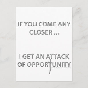 Attack of Opportunity Postcard