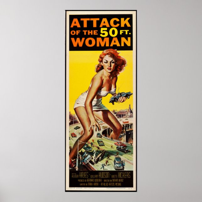 Attack of the 50 Foot Woman (1958) Movie Poster (Front)