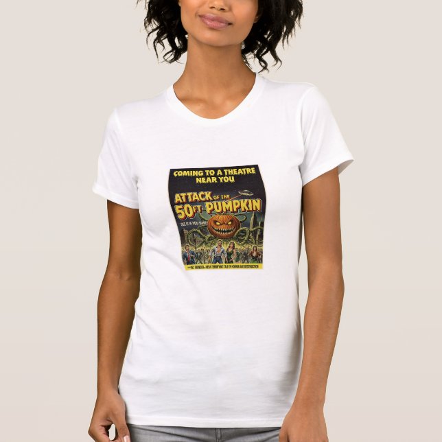 Attack of the 50ft Pumpkin T-Shirt (Front)