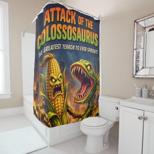 Attack of the Colossus/creature feature shower  Curtain (In Situ)