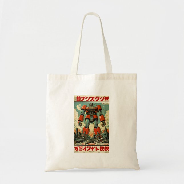 Attack Of The Giant Robots - Design 1 Tote Bag (Front)