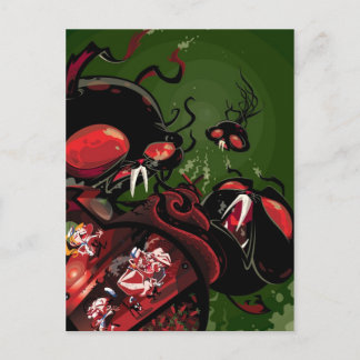 attack of the octobunny postcard