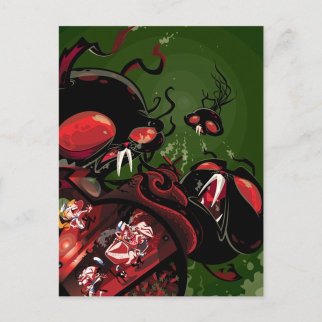 attack of the octobunny postcard (Front)