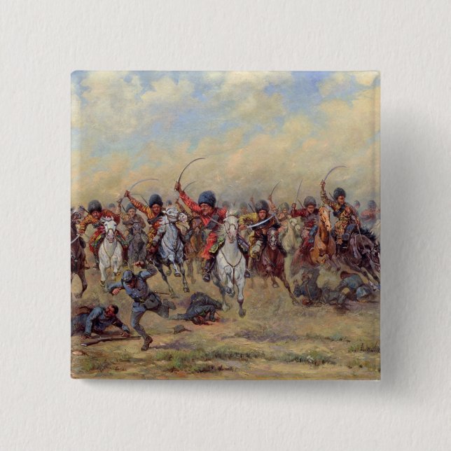Attack of the 'Savage Division' 15 Cm Square Badge (Front)