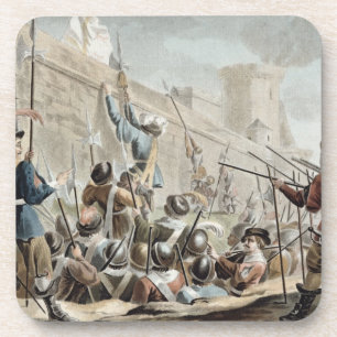 Attack on Boulogne-Sur-Mer, engraved by Jean Bapti Coaster