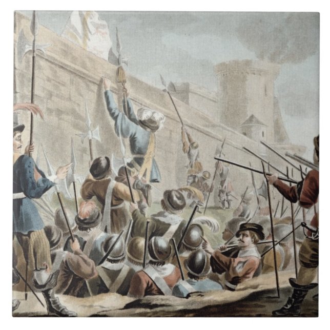 Attack on Boulogne-Sur-Mer, engraved by Jean Bapti Tile (Front)