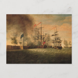 Attack on Fort Moultrie Postcard