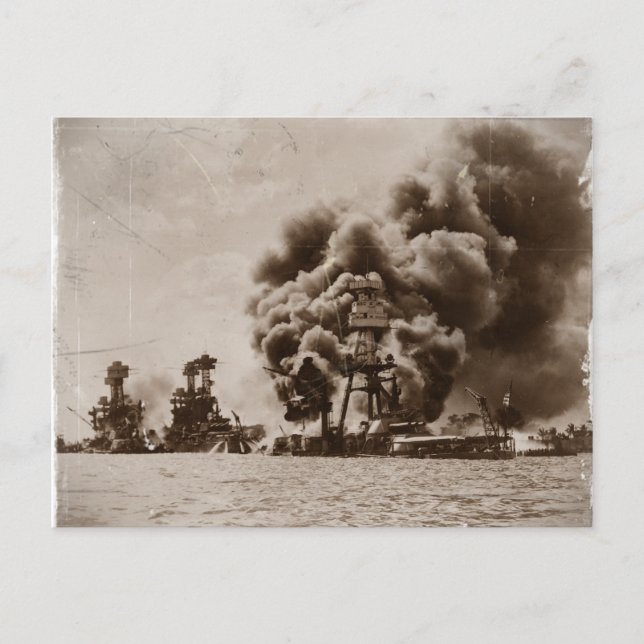 Attack on Pearl Harbour Postcard (Front)