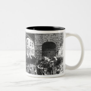 Attack on the Prison Van at Manchester Two-Tone Coffee Mug