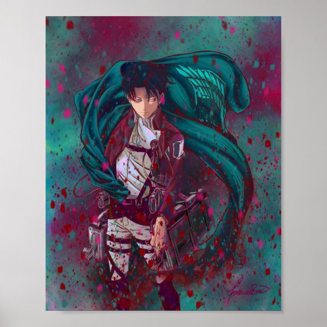 Attack On Titan Fanart  Levi Ackerman Version 25 Poster (Front)