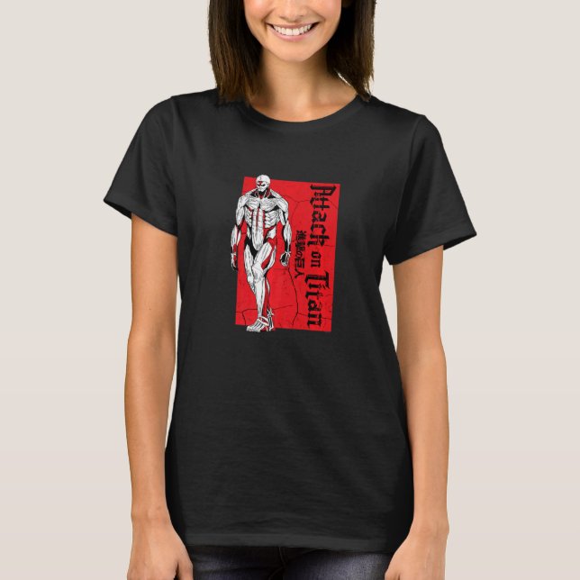 Attack on Titan Season 4 Armoured Titan Red Block  T-Shirt (Front)
