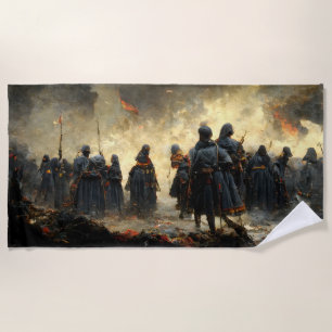 Attack the place beach towel