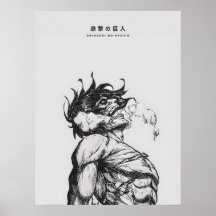 Attack Titan Figure Dark Anime Line Art