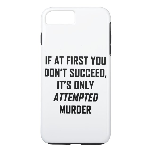 Attempted Murder Case-Mate iPhone Case (Back)