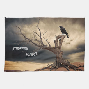 Attempted Murder  Tea Towel