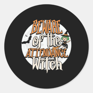Attendance Clerk Office Squad Attendance Secretary Classic Round Sticker