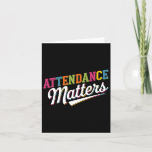Attendance Problems Teacher Student Back To School Card