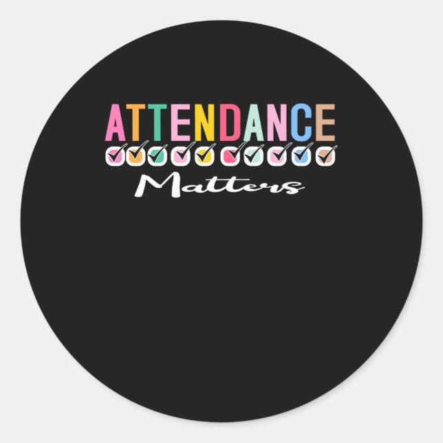 Attendance Sticker  (Front)