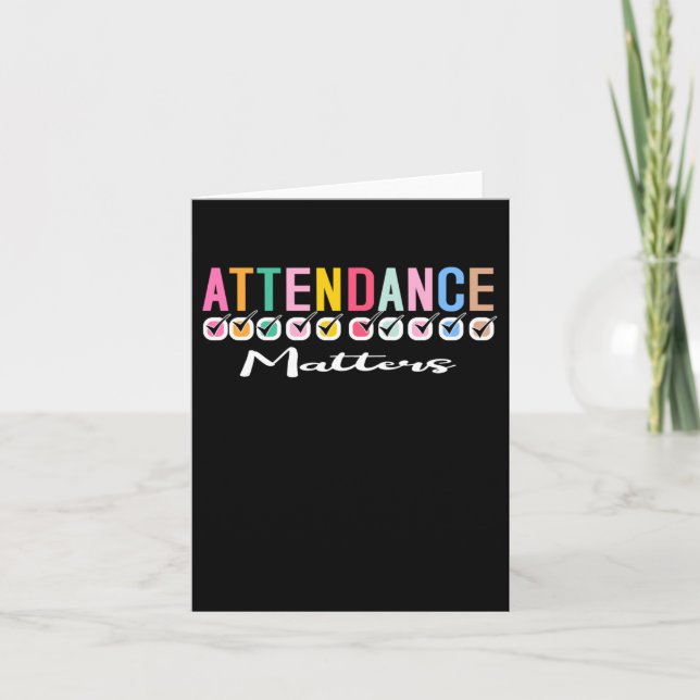 Attendance Sticker  Card (Front)