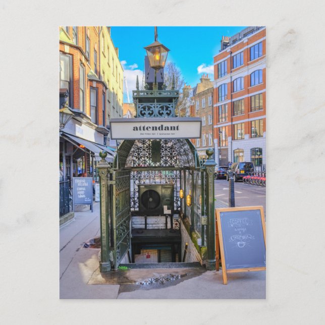 Attendant Fitzrovia London Postcard (Front)