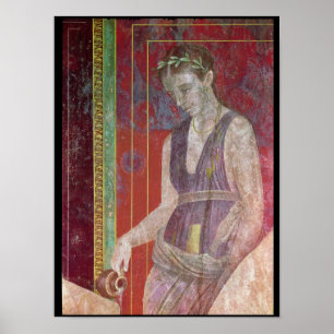 Attendant Pouring Liquid from a Jug Poster