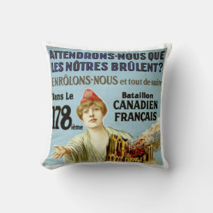 Attendrons-Nous Que Les Notre Brulent Cushion