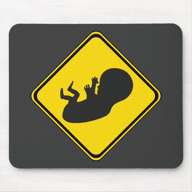 Attention: Baby Ahead! Mouse Pad (Front)