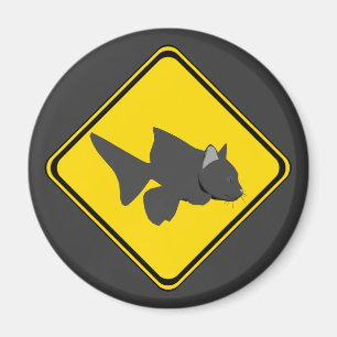 Attention: Catfish Crossing! Magnet