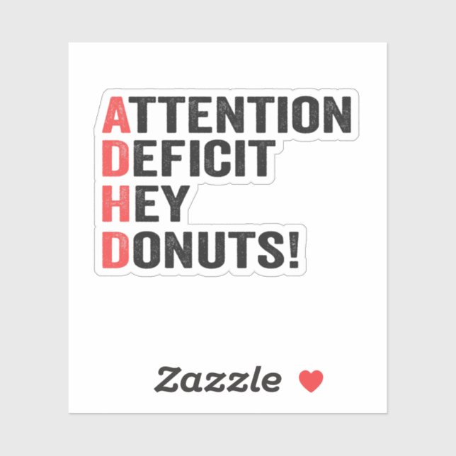 Attention Deficit Hey Doughnuts Adhd Neurodiversit (Sheet)