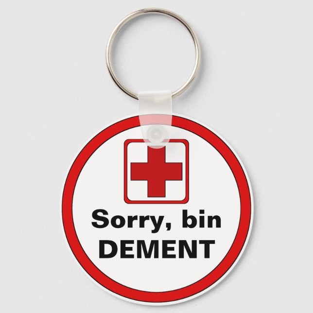 Attention - Dementia Key Ring (Front)