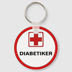 Attention - DIABETICS Key Ring