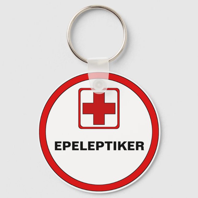 Attention - EPELEPTIKER Key Ring (Front)