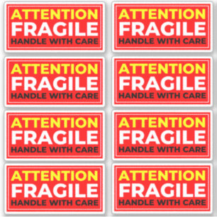 Attention Fragile Stickers (Handle with Care)