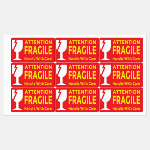 Attention Fragile Stickers – Handle With Care Ship