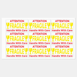 Attention Fragile Stickers – Handle With Care Ship
