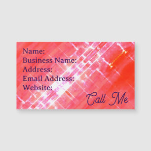 Attention getting magnetic business card